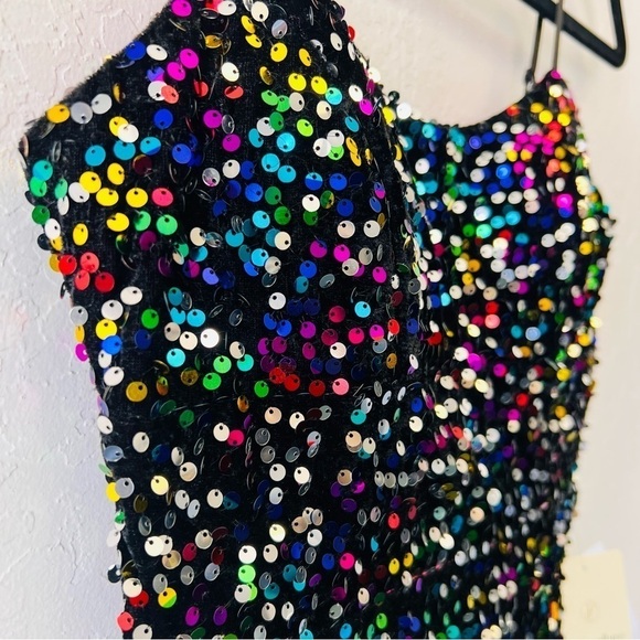 Pear Culture Taylor Swift Eras Tour Sequin Mini Dress 0 NWT - Picture 5 of 16